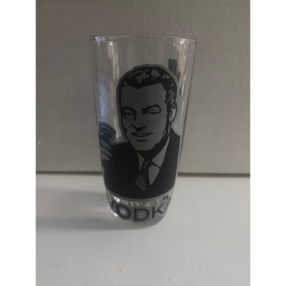 Novelty Vodka Highball Glass Happy For Fun People‎ Middle Finger Bottom Barware